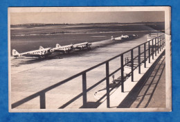 CPA Photo - LE BOURGET - Aéroport Aérodrome - Avion AIR FRANCE & Avion Du 3e REICH  Vers 1937 1940 Occupation ? Aviation - Aérodromes