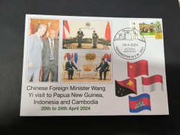 25-4-2024 (2 Y 2) China Foreign Minister Wang Yi Visit To Papua New Guinea, Indonesia & Cambodia - Altri & Non Classificati