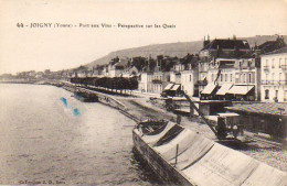 S17-025 Joigny - Port Aux Vins - Perspective Sur Les Quais - Joigny