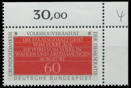 BRD BUND 1981 Nr 1107 Postfrisch ECKE-ORE X318502 - Unused Stamps