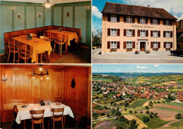 13897548 Schleitheim SH Landgasthaus Hirschen Gastraeume Fliegeraufnahme  - Autres & Non Classés