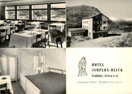 13893402 Simplon 2500m VS Hotel Simplon Blick Passhoehe Gastraum Zimmer  - Andere & Zonder Classificatie