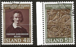 Iceland Island 1963  Centenary Of The National Museum,  MI 368-369 Cancelled(o) - Gebruikt