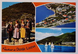 DONJA LASTVA-Ex-Yugoslavia-Vintage Panorama Postcard-Montenegro-Crna Gora-Narodna Nošnja-unused-70s - Joegoslavië