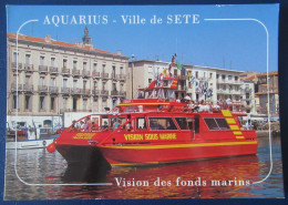 CPM CARTE POSTALE  BATEAU  "  AQUARIUS  "  SÈTE - Autres & Non Classés