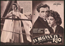 Filmprogramm IFB Nr. 409, Es Begann In Rio, Margaret Lockwood, Griffith Jones, Regie: Phyllis Stanley  - Revistas