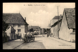 10 - MAILLY - RUE DE LA GARE - AUTOMOBILE ANCIENNE IMMATRICULEE 610 - N - VOIR ETAT - Mailly-le-Camp