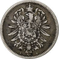Empire Allemand, Wilhelm I, Mark, 1885, Berlin, Argent, TB, KM:7 - 1 Mark
