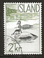 Iceland Island 1959 Native Fauna, Birds, Common Eider (Somateria Mollissima) MI 338 Cancelled(o) - Usati