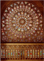 25-4-2024 (3 Z 3) France  - Rose Nord Notre Dame De Paris Cathédrale - Eglises Et Cathédrales