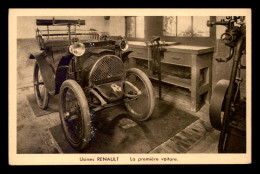 AUTOMOBILES - USINES RENAULT - LA PREMIERE VOITURE CONSTRUITE PAR M. LOUIS RENAULT - PKW