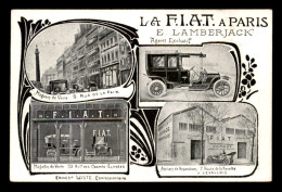 AUTOMOBILES - PUBLICITE - LA F.I.A.T. A PARIS E. LAMBERJACK AGENT EXCLUSIF - Turismo