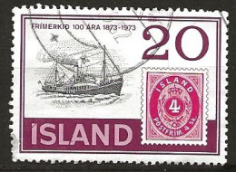 Iceland Island 1973 Centenary Of Icelandic Stamps, Mail Ship "Esja", Stamp Mi.No. 3 MI 475 Cancelled(o) - Oblitérés