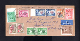 S4641-GOLD COAST-AIRMAIL IMPERIAL COVER ACCRA To HOLLAND.1957.BRITISH Colonies.envelope AERIEN COTE D'OR - Côte D'Or (...-1957)