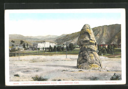 AK Yellowstone Park, WY, Liberty Cap And Mammoth Hotel  - Yellowstone