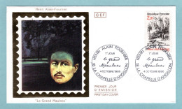 FDC France 1986 - Henri Alain Fournier Le Grand Meaulnes YT 2443 - 18 La Chapelle D'Angillon - 1980-1989