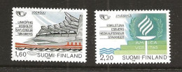 Finland 1986 Norden: Partner Cities In Scandinavia, Joensuu, Jyväskylä  Mi 996-997 MNH(**) - Neufs