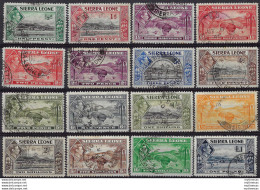 1938-44 Sierra Leone Giorgio VI Cancelled 16v SG. N. 188/200 - Otros & Sin Clasificación