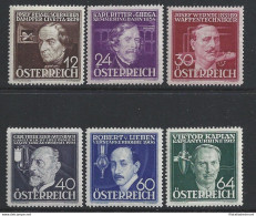 1936  AUSTRIA - N. 489/494 , Tecnici Ed Inventori , MNH** - Autres & Non Classés