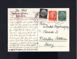 S3646-GERMAN EMPIRE-Third Reich.MILITARY NAZI CENSOR PROPAGANDA POSTCARD Marbach.1941.WWII.DEUTSCHES REICH.carte Postale - Covers & Documents