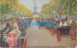 227658 SPAIN ESPAÑA ART ARTE SIGNED M. BERTUCHI PASEO DE COCHES DE LA FERIA POSTAL POSTCARD - Autres & Non Classés