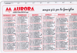 Calendarietto - AURORA - Assicurazioni - Anno 1999 - Kleinformat : 1991-00