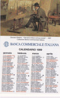 Calendarietto - Banca Commerciale Italiana - Giovanni Boldini - Giovanni Fattori Nel Suo Studio - Anno 1999 - Small : 1991-00