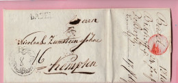 BS-3 Lettre + Texte Basel 24.1.1810 Pour Kempten +cachet= SchweitZ Zuslag Von BASEL + Taxe 8. =( Verrechnungsstempel ) - ...-1845 Vorphilatelie