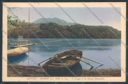 Trento Levico Terme Barca PIEGA Cartolina ZB0784 - Trento