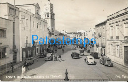 227675 PORTUGAL PONTE DELGADA ASPECT OF BAIXA & AUTOMOBILE POSTAL POSTCARD - Altri & Non Classificati