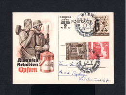K759-GERMAN EMPIRE-Third Reich.MILITARY NAZI PROPAGANDA POSTCARD Wien.1940.WWII.DEUTSCHES REICH.Carte Postale - Covers & Documents