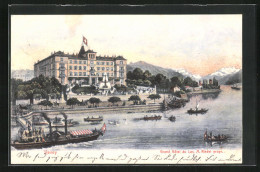 AK Vevey, Grand Hotel Du Lac, A. Riedel Propr  - Vevey