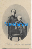 227683 SPAIN ESPAÑA ROYALTY KING REY & THE PRINCE ASTURIAS POSTAL POSTCARD - Other & Unclassified