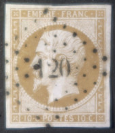 X1109 - FRANCE - NAPOLEON III N°13A - PC 120 : ARGENT-SUR-SAULDRE (Cher) >>> INDICE 9 - 1853-1860 Napoleone III