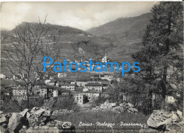 227695 ITALY LANICO MALEGNO VIEW PARTIAL CUT CIRCULATED TO ARGENTINA POSTAL POSTCARD - Altri & Non Classificati