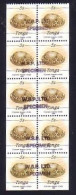 Tonga 1990 5s Shell Booklet Pane With 5 Pairs Hand Stamped Specimen + Imperf Sides & Bottom Of Pane - Read Description - Tonga (1970-...)