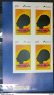 SI 15 Brazil Institutional Stamp Marielle Franco Justice Rights 2023 Block Of 4 Bar Code - Personalized Stamps