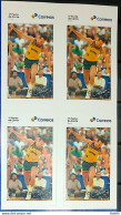 SI 16 Brazil Institutional Stamp Oscar Schmidt Basketball 2023 Block Of 4 - Personalisiert