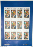 SI 16 Brazil Institutional Stamp Oscar Schmidt Basketball 2023 Sheet - Personalized Stamps