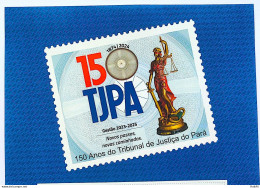 Vignette SI 09 Brazil Institutional Stamp Court Of Justice For Law Righnts Para Belem 2023 - Sellos Personalizados