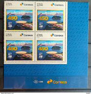 SI 13 Brazil Institutional Stamp Niteroi Coat Of Arms Architecture Oscar Niemeyer 2023 Block Of 4 Vignette Correios - Gepersonaliseerde Postzegels