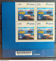 SI 13 Brazil Institutional Stamp  Niteroi Coat Of Arms Architecture Oscar Niemeyer 2023 Block Of 4 Barcode - Personnalisés