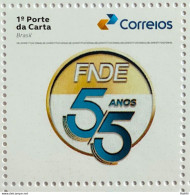 SI 12 Brazil Institutional Stamp 55 Years FNDE Education Government 2023 - Personalized Stamps