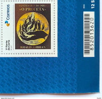 SI 11 Brazil Institutional Stamp Khalil Gibran The Prophet Literature Lebanon 2023 Bar Code - Personalized Stamps