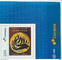 SI 11 Brazil Institutional Stamp Khalil Gibran The Prophet Literature Lebanon 2023 Vignette Correios - Personalizzati