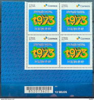 SI 10 Brazil Institutional Stamp Hip Hop Culture Art Music Painting Basketball 2023 Block Of 4 Barcode - Personnalisés