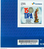 SI 09 Brazil Institutional Stamp Court Of Justice For Law Righnts Para Belem 2023 Barcode - Gepersonaliseerde Postzegels