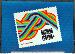 SI 07 Vignette Brazil Institutional Stamp LGBTQIA Pride+ Justice Rights 2023 - Personalisiert