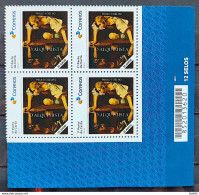 SI 05 Brazil Institutional Stamp Alchemist Paulo Coelho Literature 2023 Block Of 4 Bar Code - Personnalisés