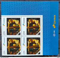 SI 05 Brazil Institutional Stamp Alchemist Paulo Coelho Literature 2023 Block Of 4 Vignette Correios - Personnalisés